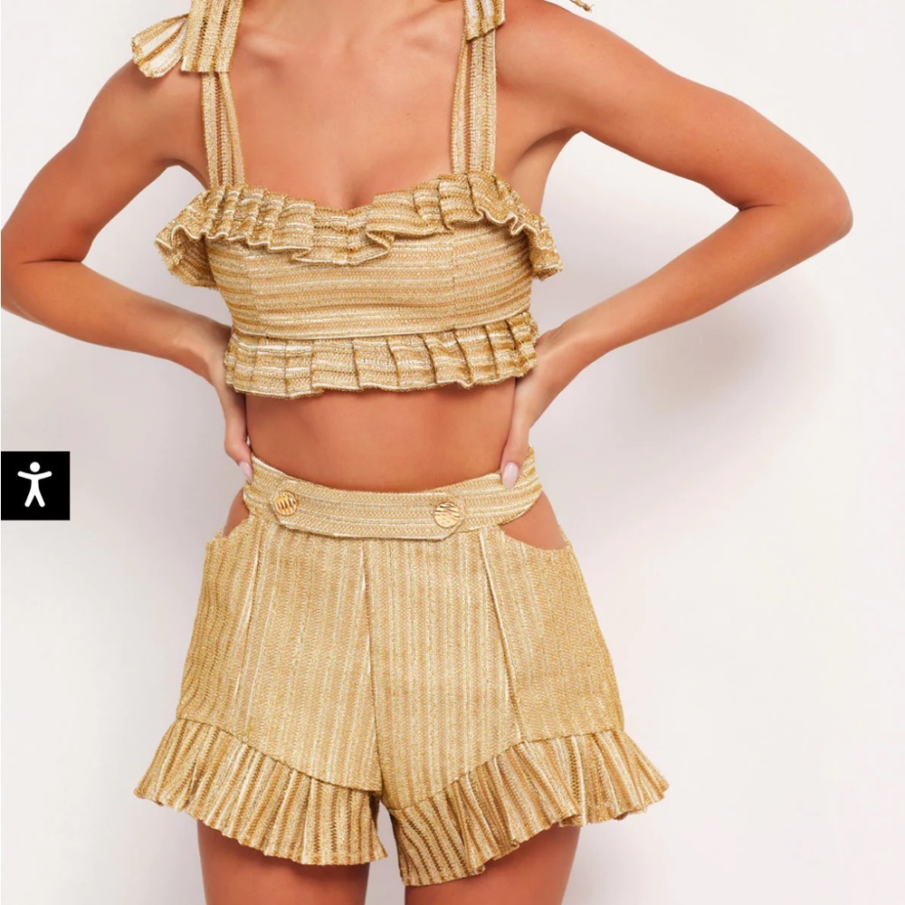 PatBo Metallic Shorts